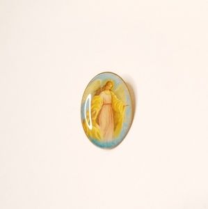 Vintage Guardian Angel Christian Religious Pin